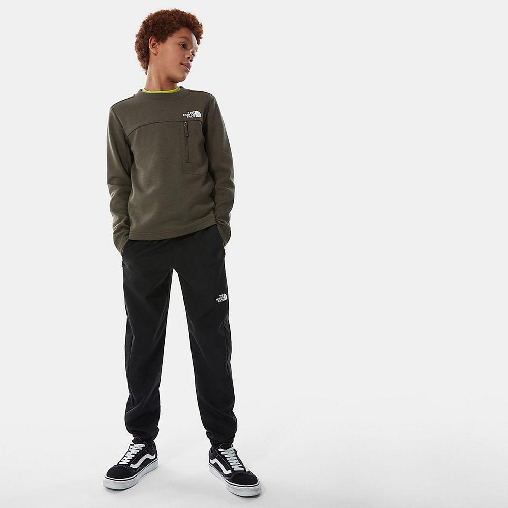 The North Face On Mountain Αγόρια Παντελόνι - Μαυρα (AFWT92745)